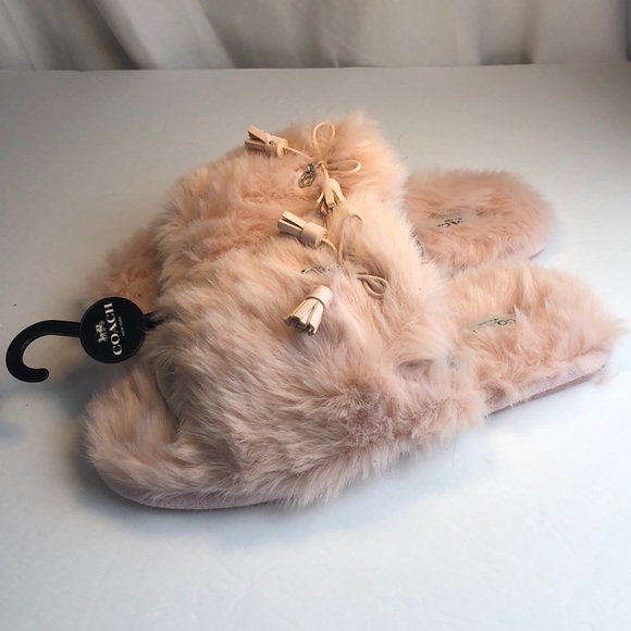 Coach Shoes - Coach Zoe Pink Slipper 8 NEW